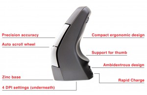 Compact DXT Ergonomic Mouse 